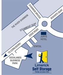 Location Map for Limerick Self Storage
